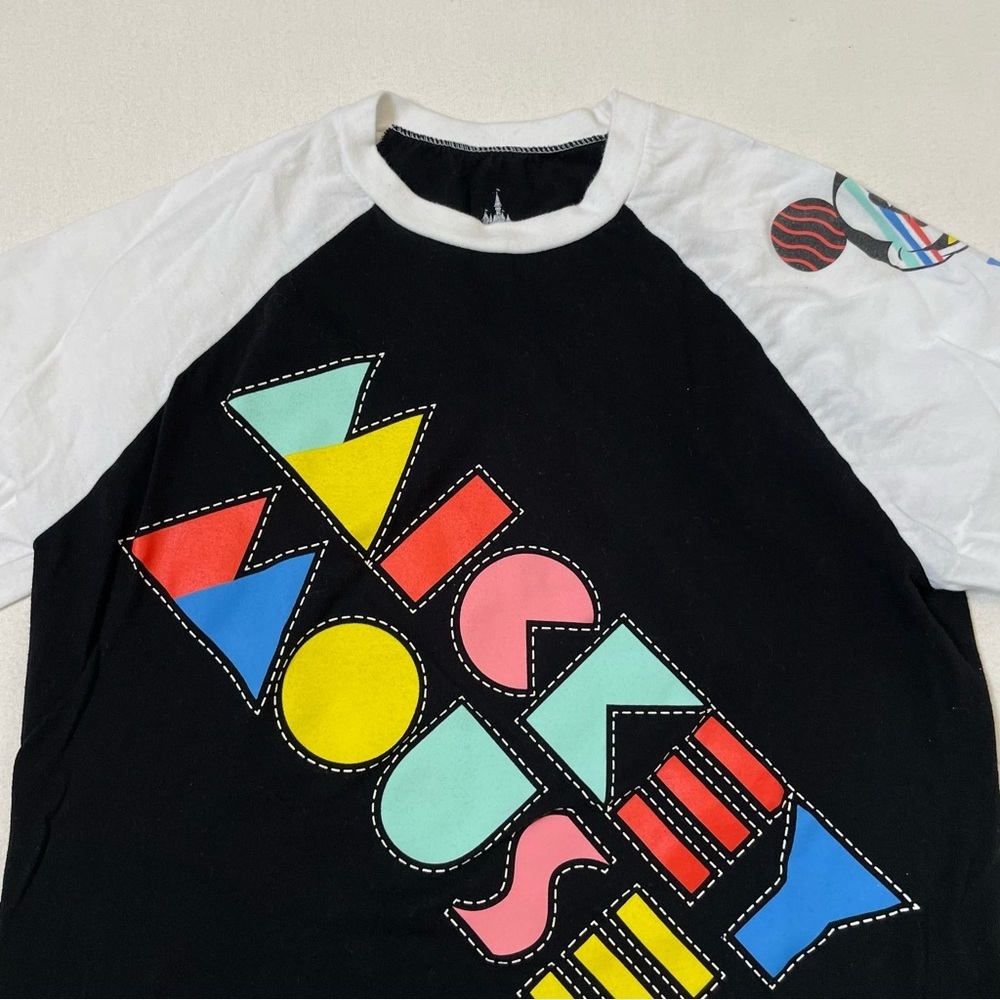 Disney Parks retro print raglan sleeve shirt small - Picture 2 of 11